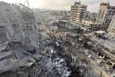 Nuseirat refugee camp was devastated by the bombing