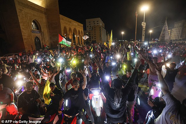 Tear gas was fired at protesters near the U.S. embassy in Lebanon.