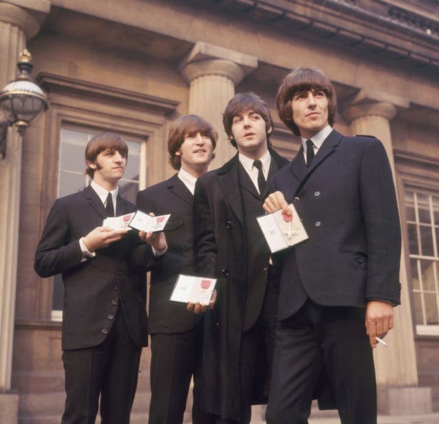 Music - The Beatles Receive their MBE's - Buckingham Palace, London