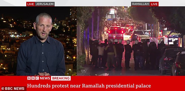 The BBC at once suggested that the Israel Defense Forces (IDF) were responsible for the blast at al-Ahli hospital.
/p
pIts reporter, Jon Donnison (pictured), said on BBC News within hours of the explosion that 'it's hard to see what else this could be'