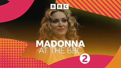 Artwork for Madonna at the BBC, featuring a picture of Madonna smiling.