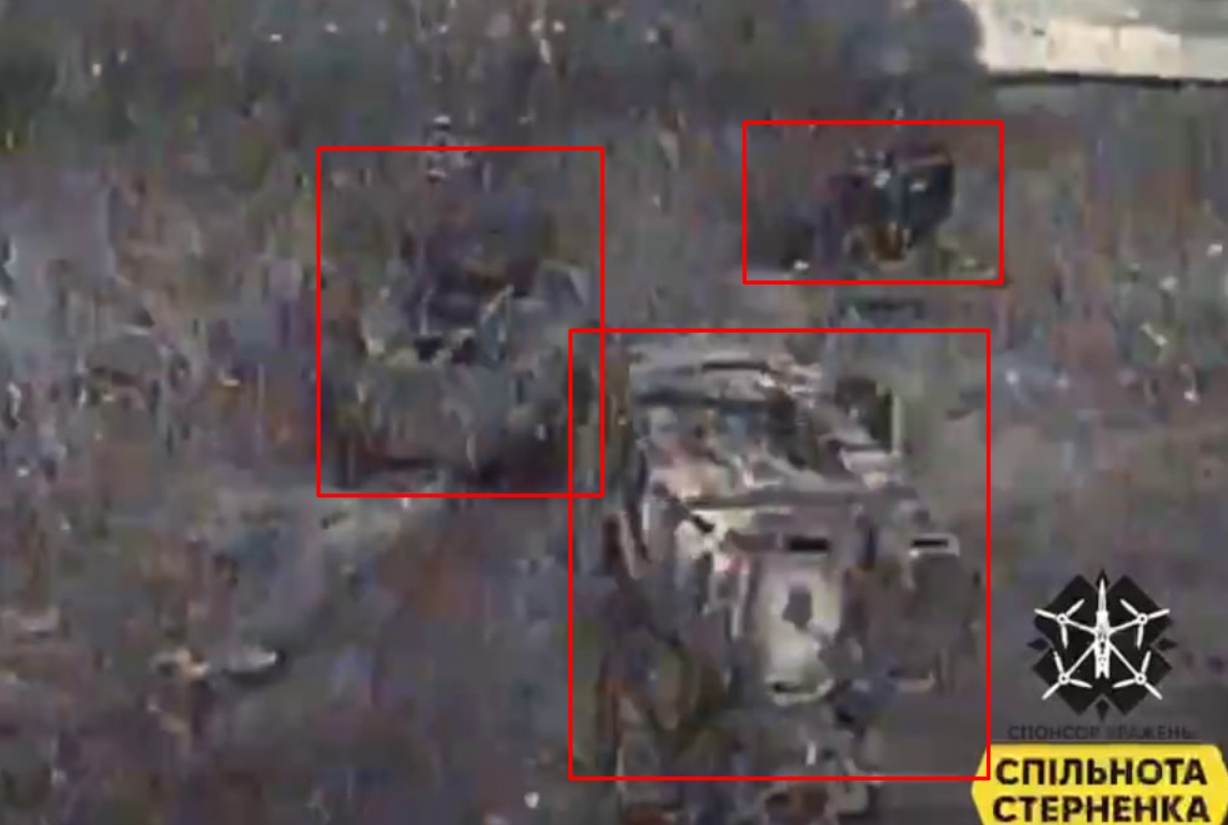 A damaged BMP-3 and two Akhmat armored vehicles near the village of Zelenyi Shlyakh in the Kursk region. October 2024, Russia.
/p
pFootage from the video of the 103rd Brigade