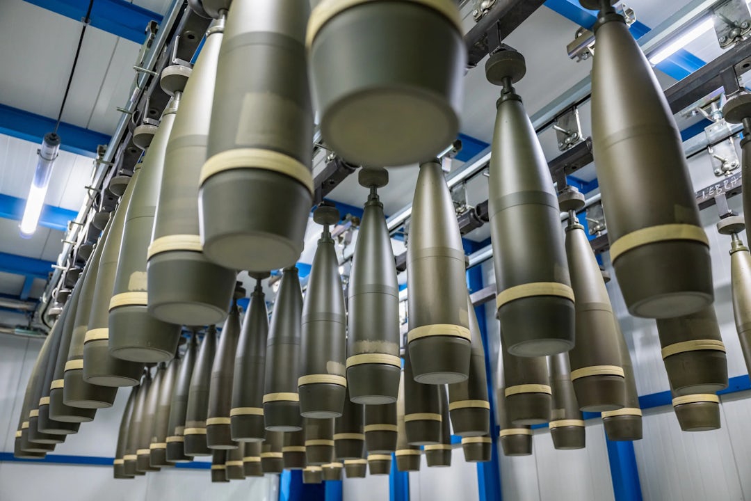 Production of artillery shells at VOP Novaky in Slovakia. Photo: Czechoslovak Group