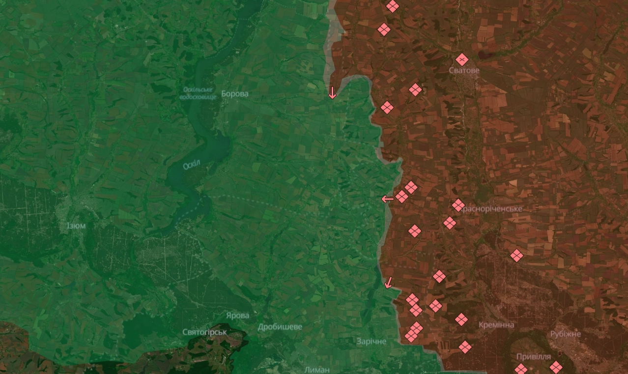 The Izium area where the 3rd Separate Assault Brigade operates. Deepstate map data as of November 15, 2024