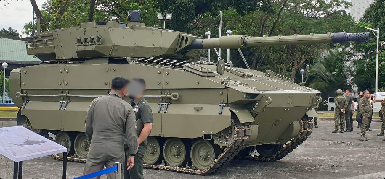 Sabrah light tank based on the Philippine Armed Forces' ASCOD-2 platform. December 2022. Photo credits: Armor Pambato Division