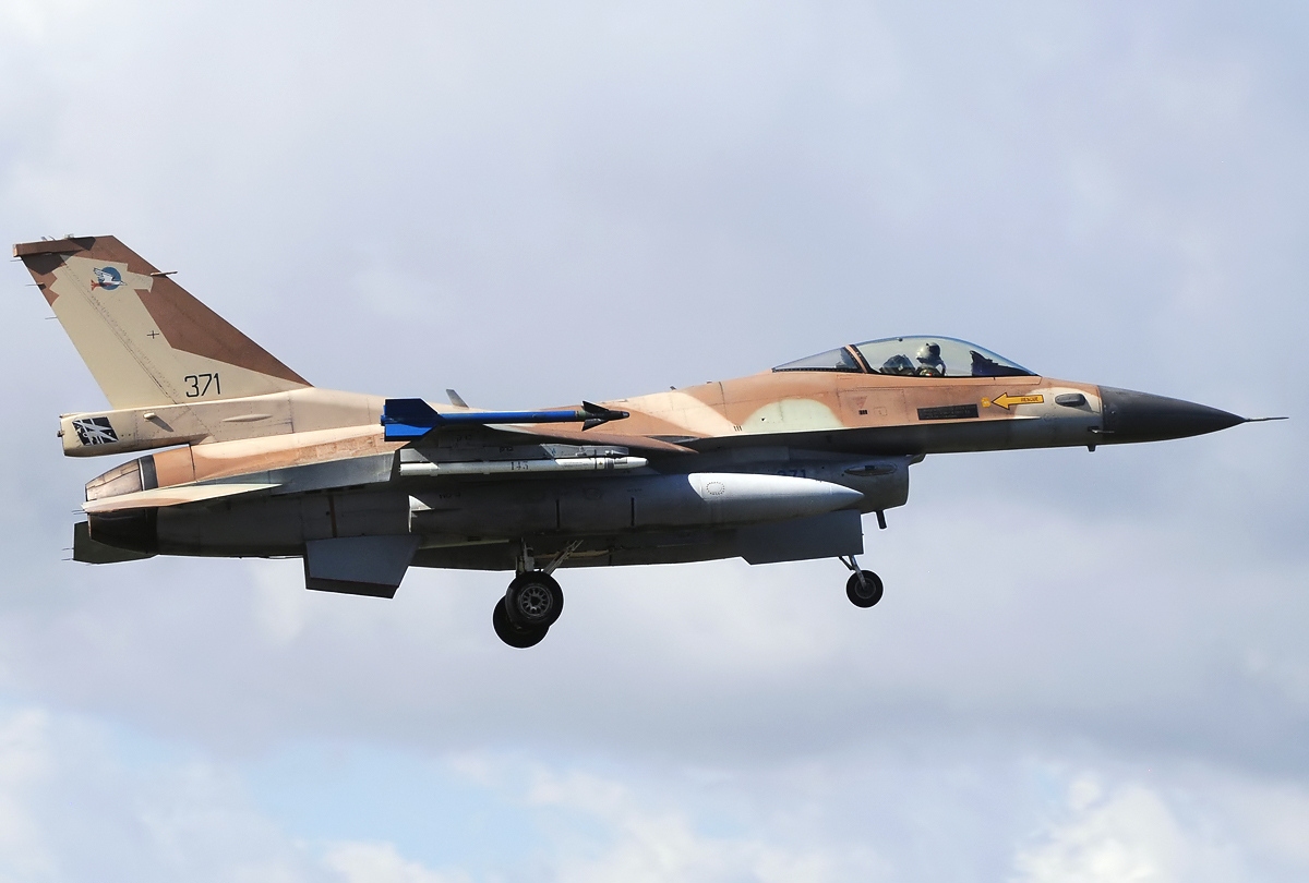 An F-16C Barak-1 fighter jet of the Israeli Air Force. Photo: IAF