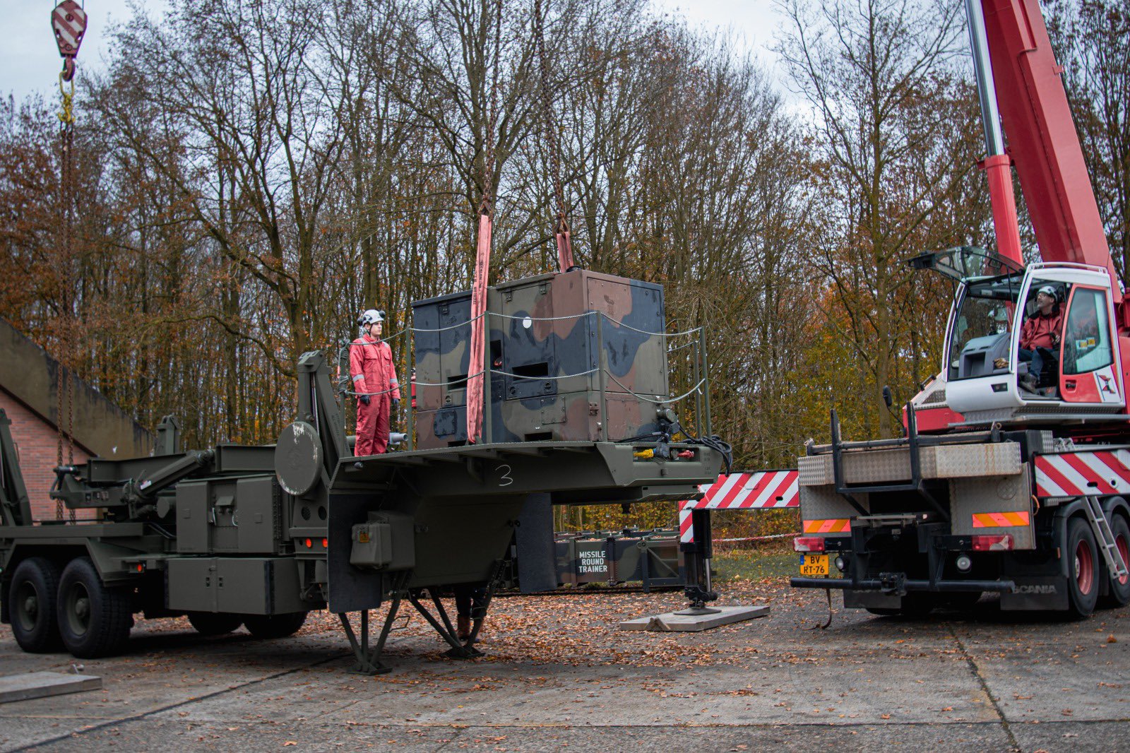 Patriot air defense system launcher for Ukraine. Fall 2024. Photo credits: Ruben Brekelmans, Minister of Defense of the Netherlands 