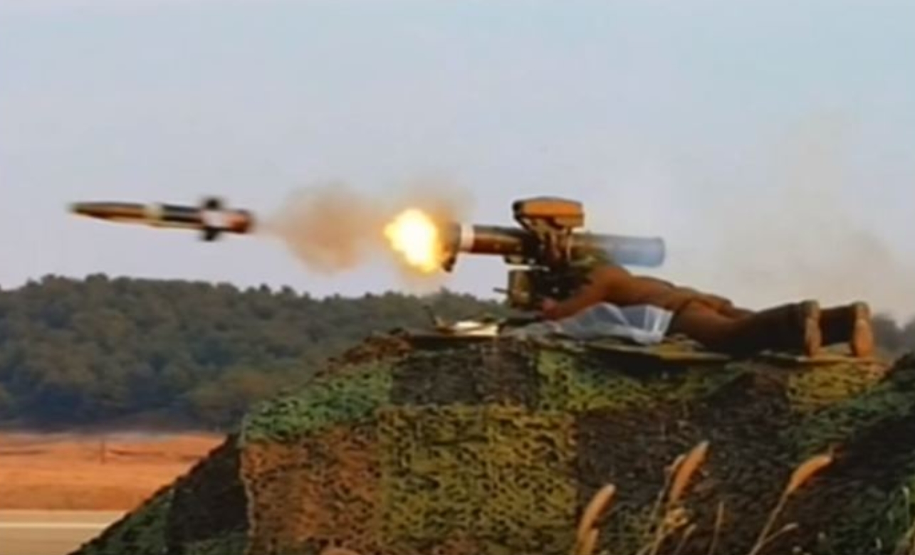 A North Korean soldier firing a Phoenix-2 ATGM. Photo credits: North Korean National Television