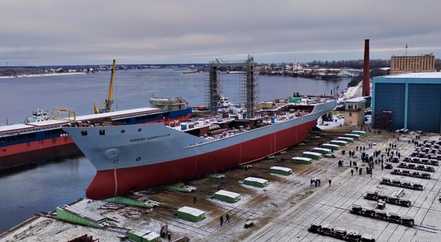 Russian marine tanker Engineer-Admiral Kotov.
/p
pDecember 2024. Russia. Photo credits: TASS