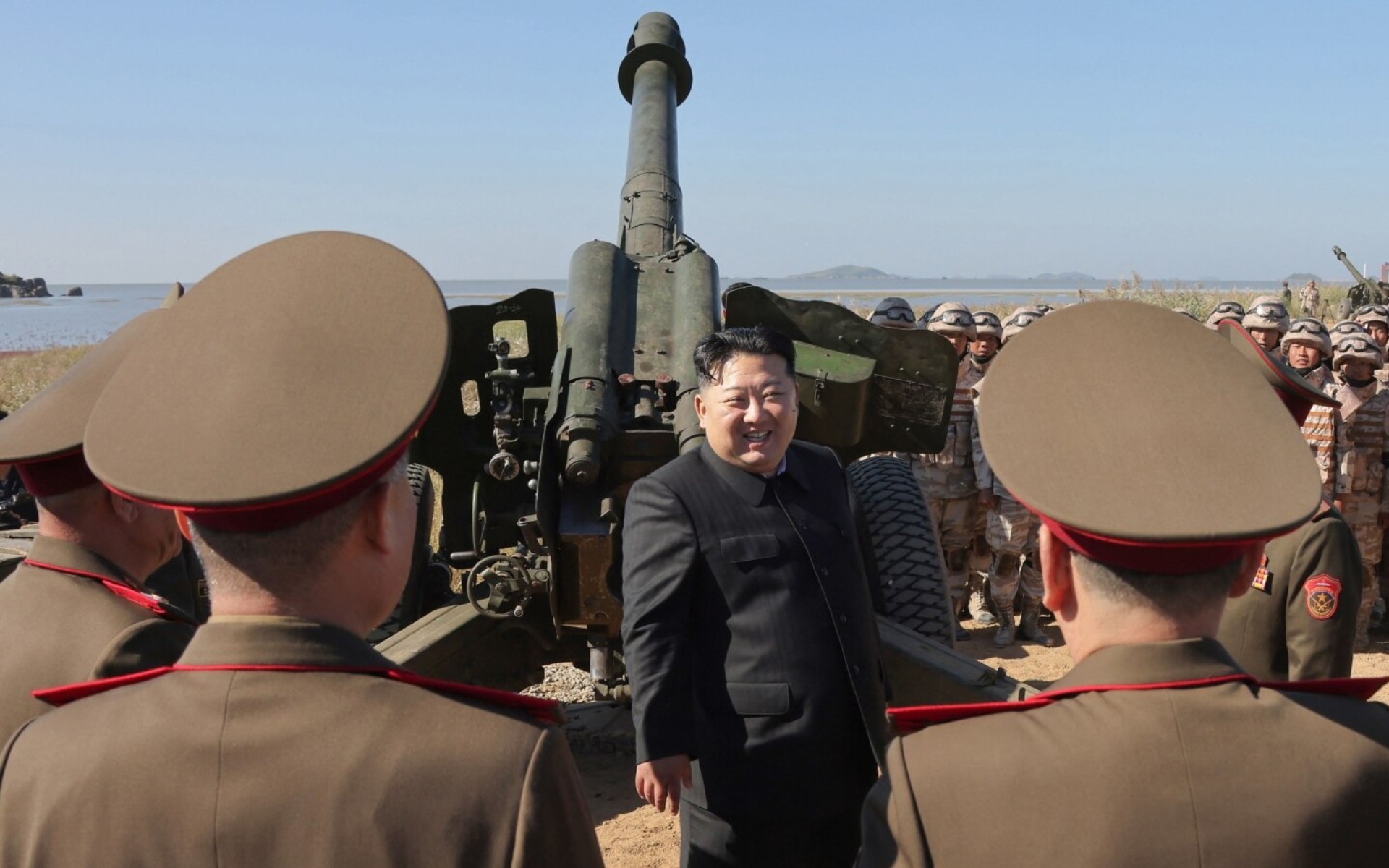 D-74 cannon in the DPRK. Source: AFP