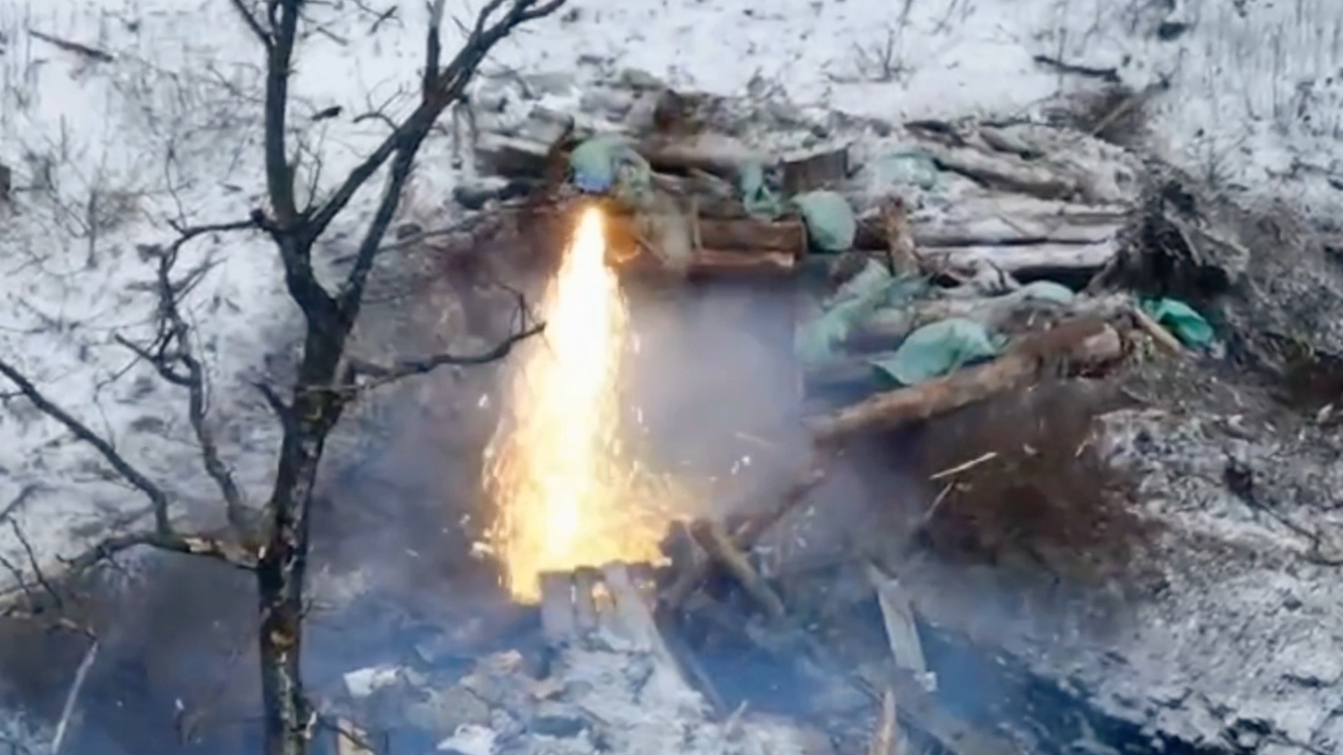 Ukrainian drone with incendiary munition near the village of Vyimka. December 2024. Ukraine.
/p
pSource: 109th Separate Mountain Assault Battalion