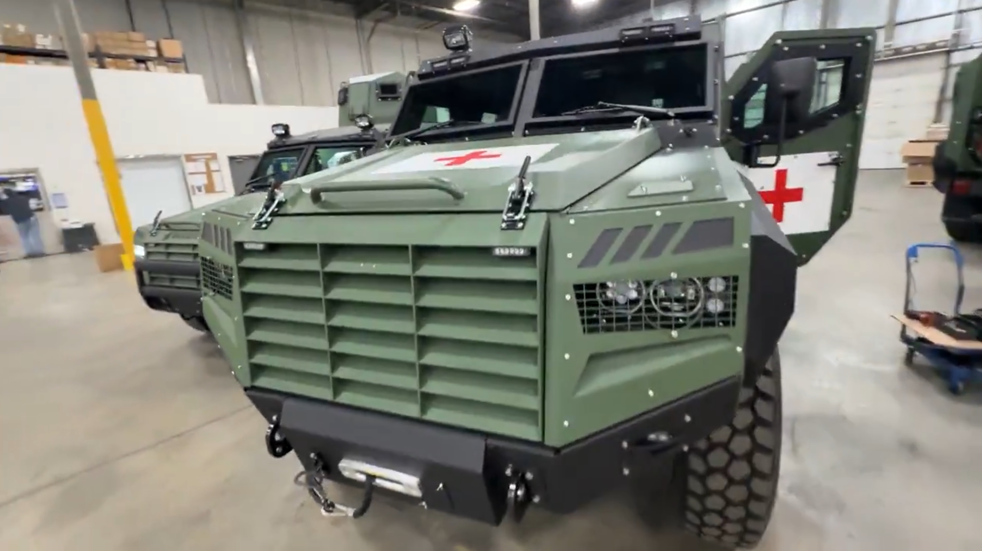 Senator armored ambulance.
/p
pDecember 2024, Canada. Freeze frame from a video by Roshel