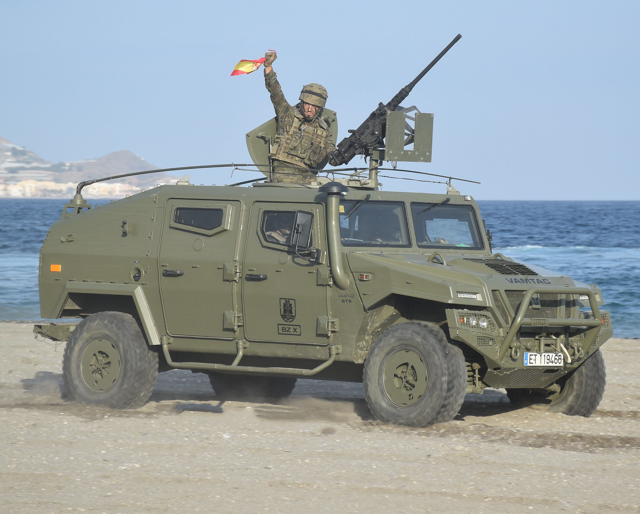 Spanish VAMTAC armored vehicle of the Spanish Army.
/p
p2023. Photo credits: flickr.com