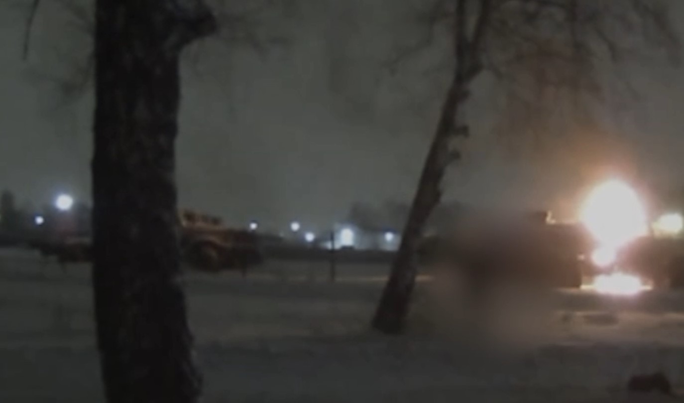 A fire at the parking lot of Russian military fuel trucks in Novosibirsk.
/p
pDecember, 2024. Russia. Source: Legion Resistance Movement