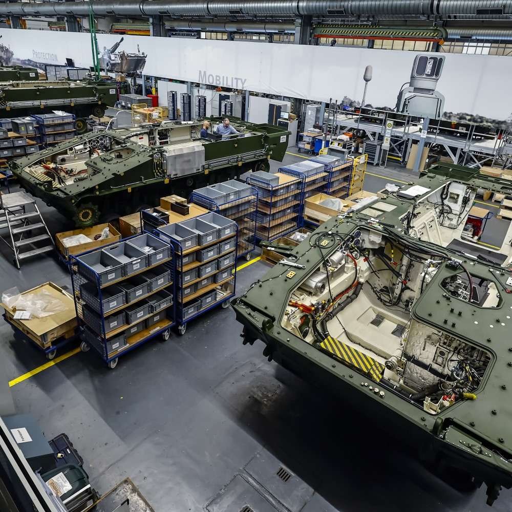 Production of KF41 Lynx at Rheinmetall's Hungarian facilities, 2024. Photo credits: Rheinmetall