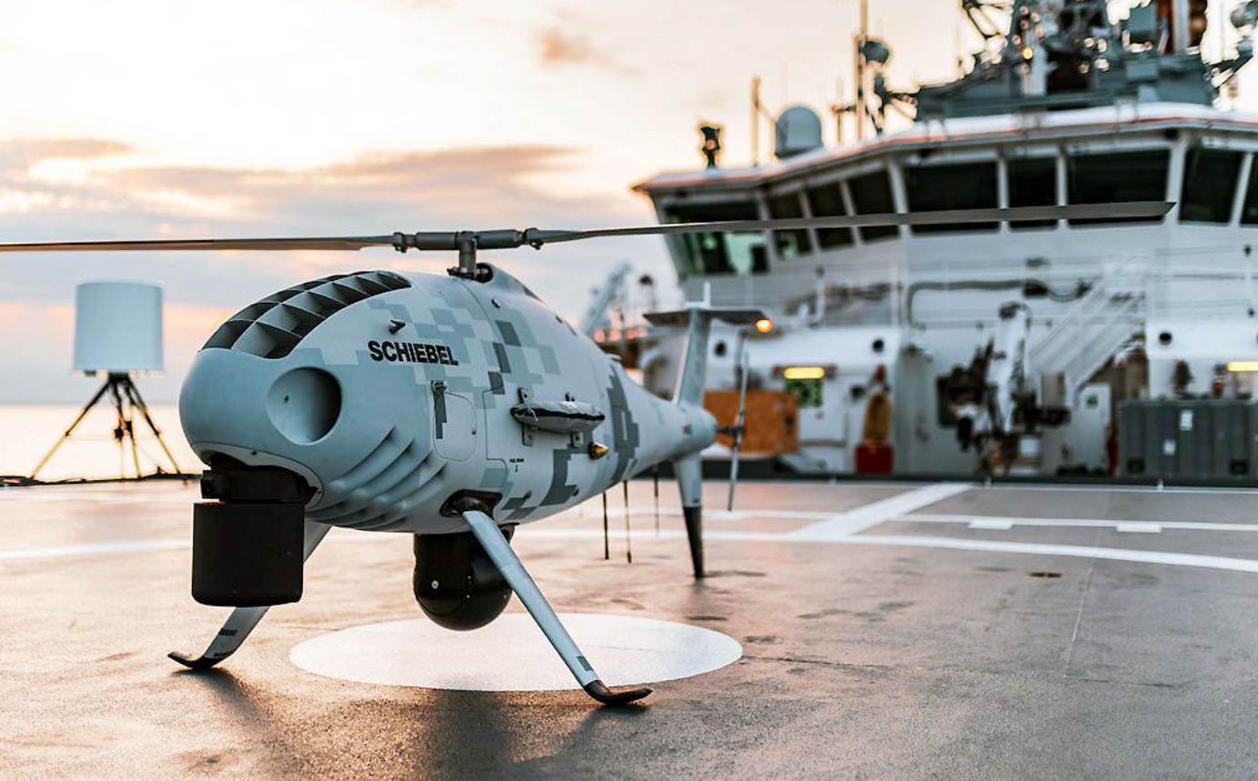 The CAMCOPTER S-100 unmanned aerial vehicle. Source: Schiebel