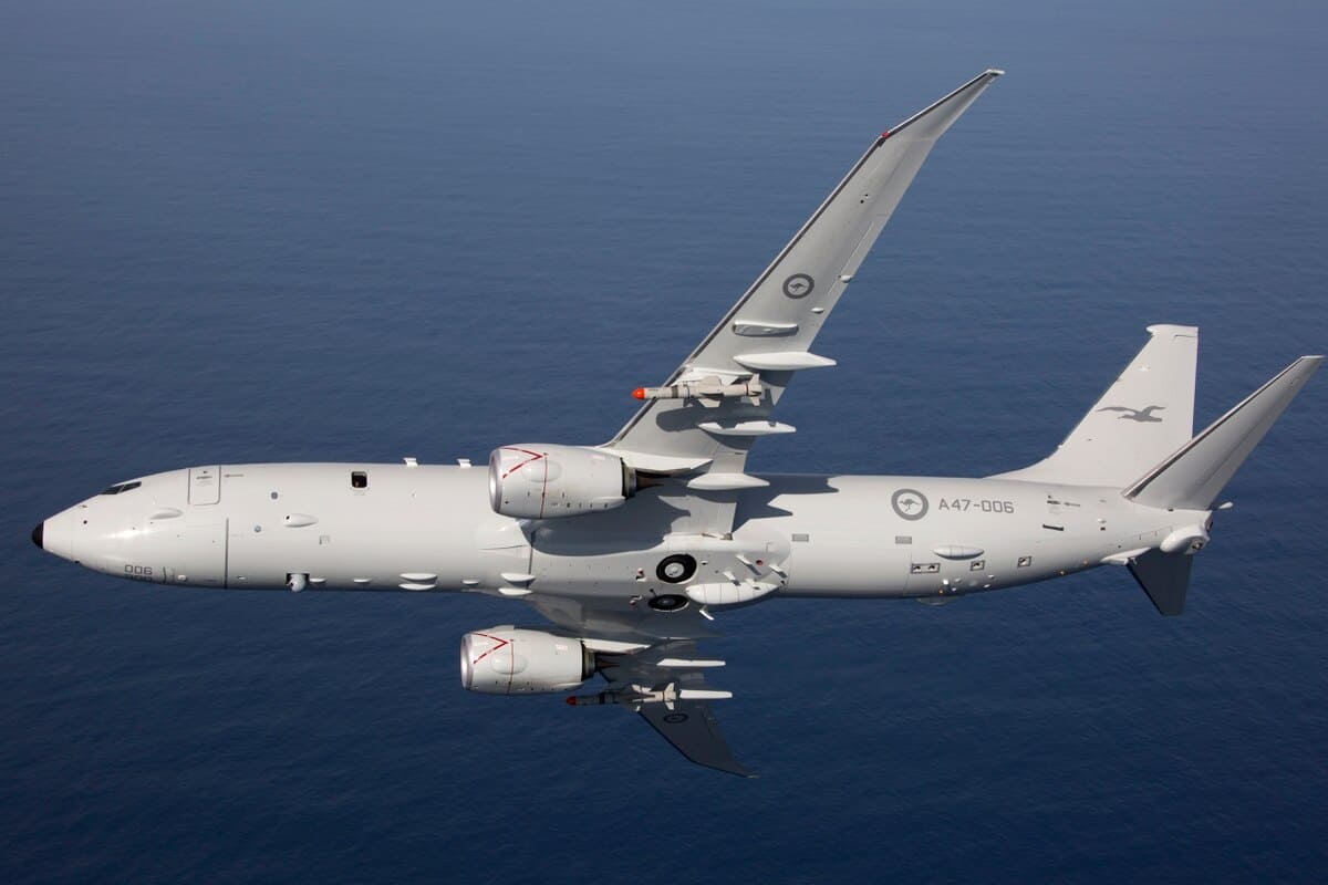 A P-8A Poseidon aircraft. Photo credits: Australian Department of Defense