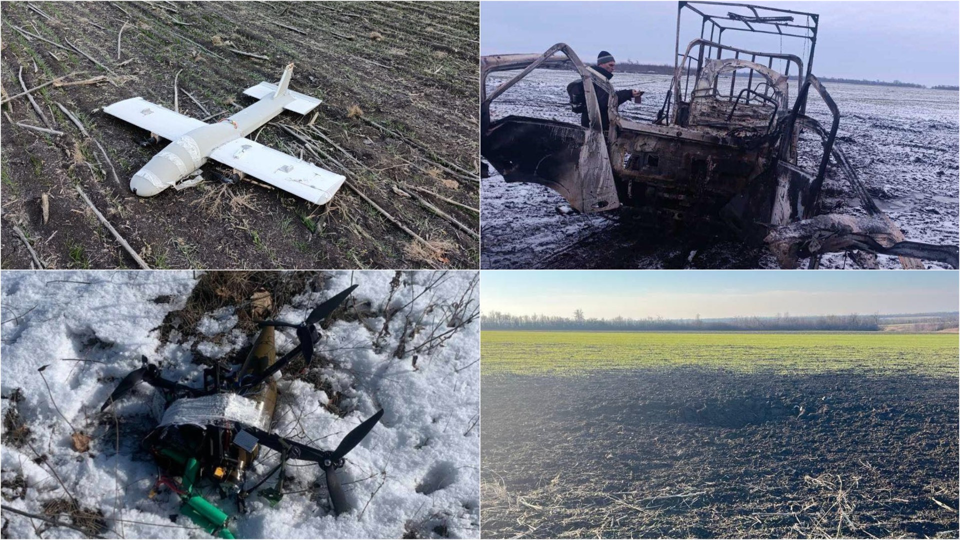 Russian drones and destroyed construction equipment in the Pokrovsk sector.
/p
pSource: