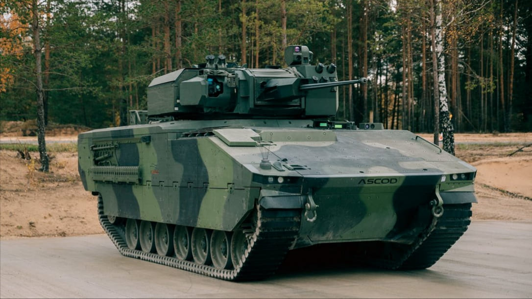 ASCOD IFVs.
/p
pPhoto: Latvian Ministry of Defense