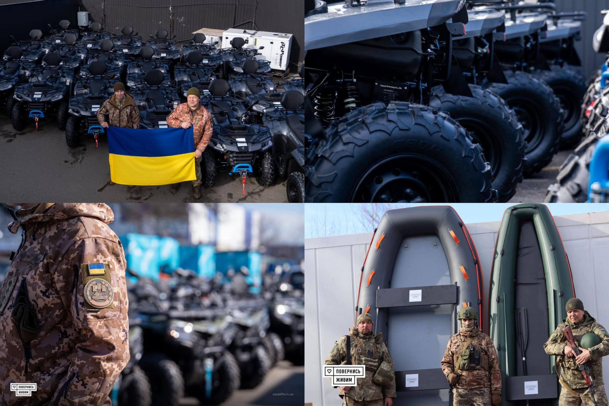 ATVs and boats for Ukrainian defenders in the Kursk region. March 2025.
/p
pPhoto credits: Come Back Alive