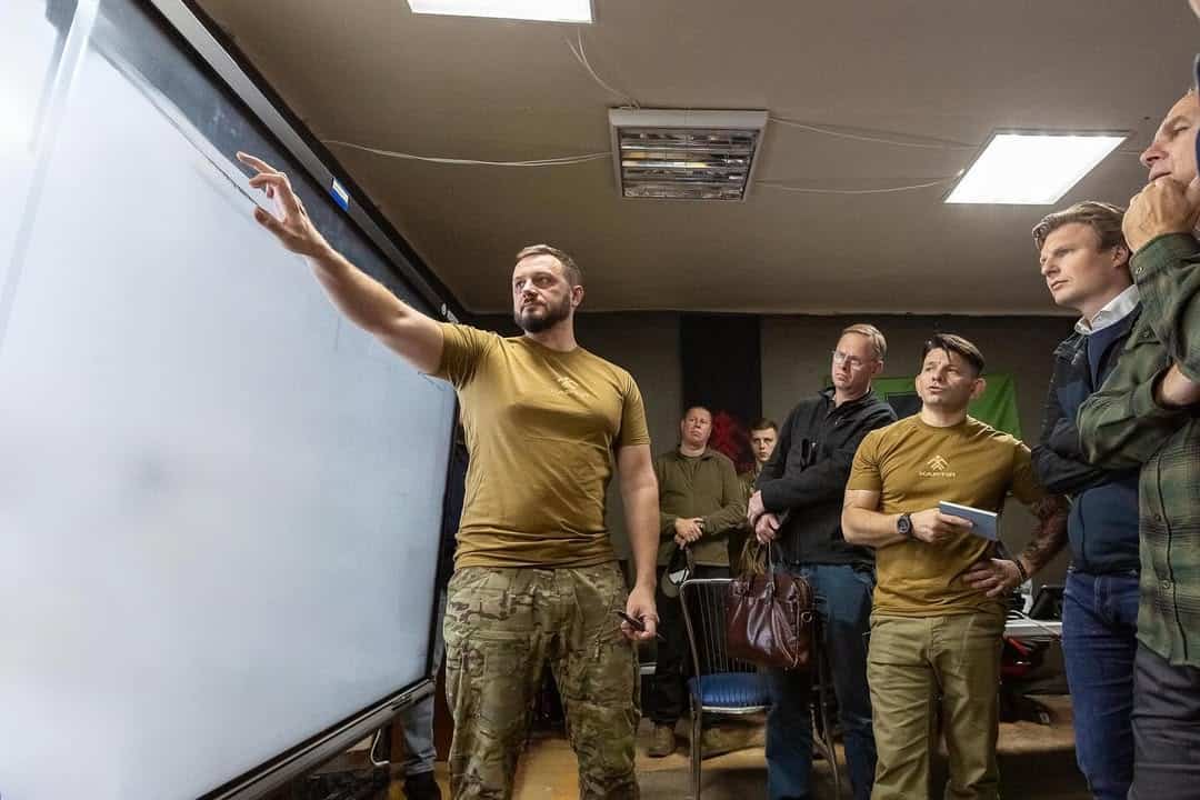 Khartiya Brigade headquarters.
/p
p2024, Ukraine. Photo credits: Volodymyr Dehtyarev