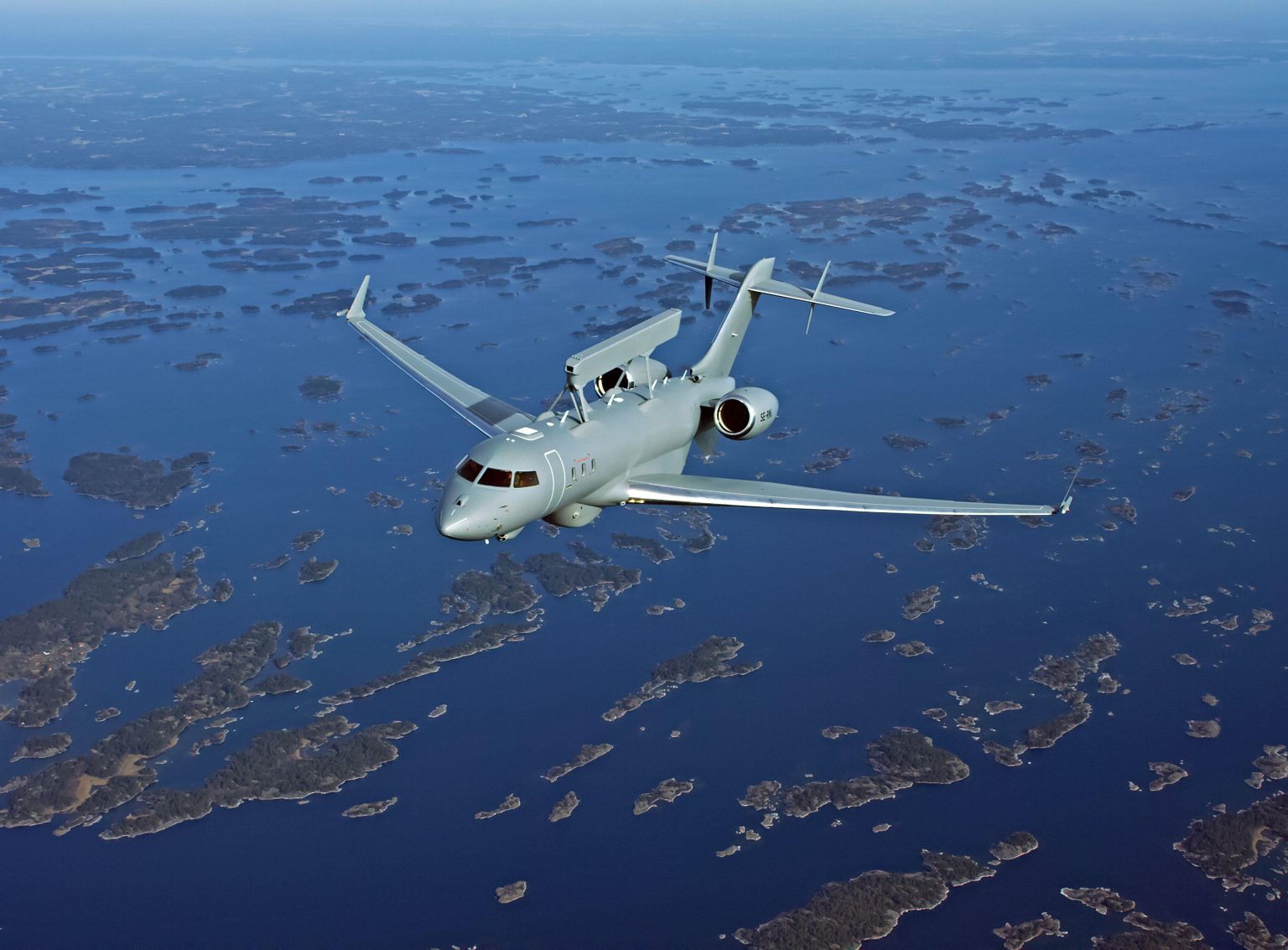 GlobalEye AWACS aircraft.
/p
pPhoto credits: Saab
