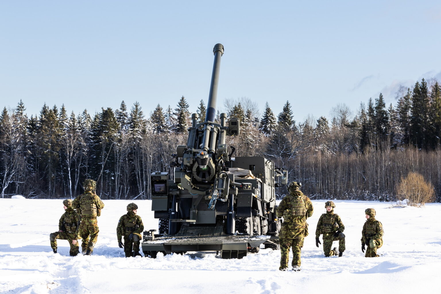 Estonian conscripts during CAESAR training. Source: Estonian Ministry of Defense.