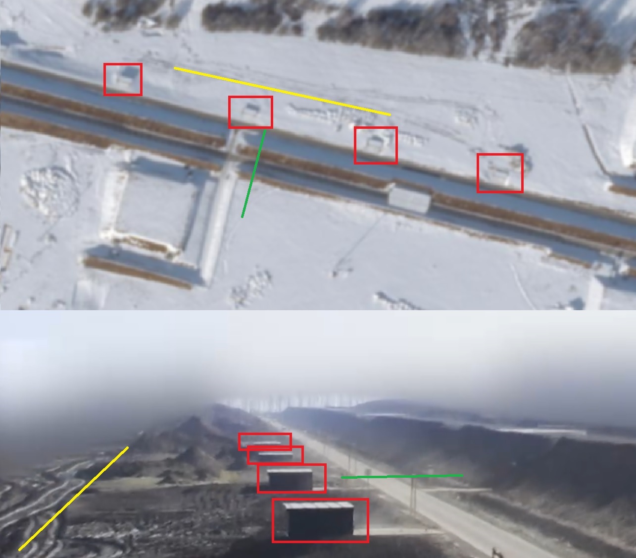 Geolocation of the launch site of the Shahed suicide drone from a pickup truck in the Oryol region. Photo credits: Russian media/Mark Krutov