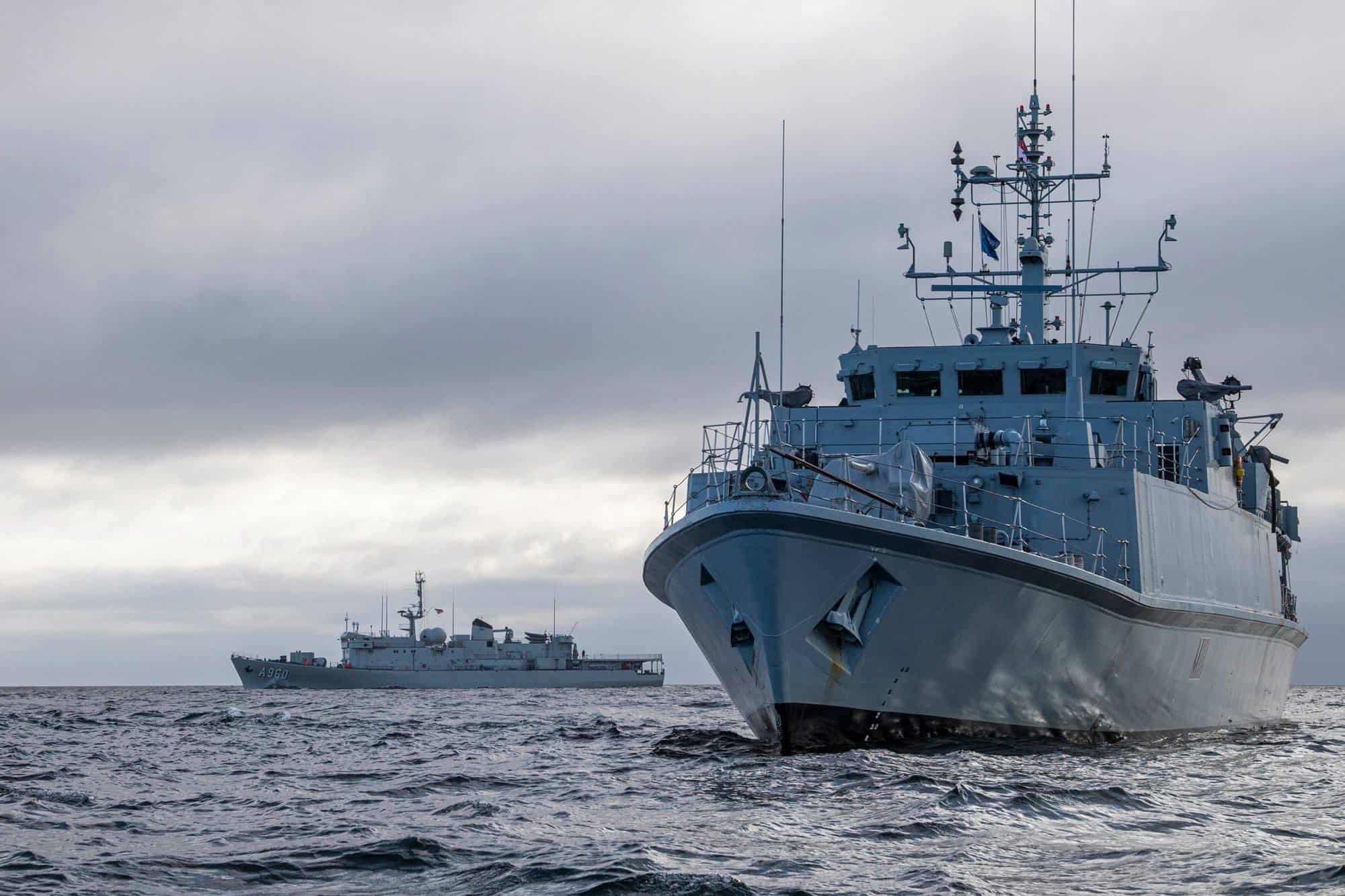 A Sandown-class minehunter. Photo credits: Twitter/HMS Blyth