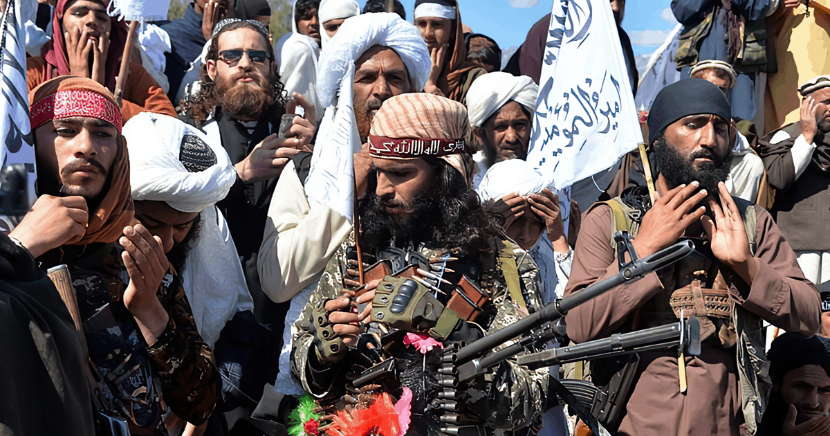 Photo: Taliban fighters in Afghanistan.