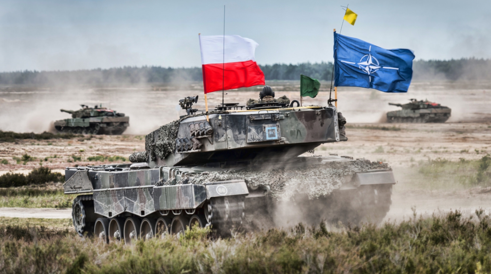Polish soldiers during NATO exercises.
/p
p2016 year. Photo credits: NATO