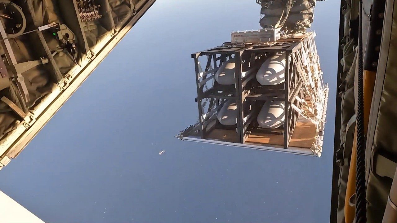 CMMT missile unit dropped from a military transport aircraft.
/p
pSource: Lockheed Martin