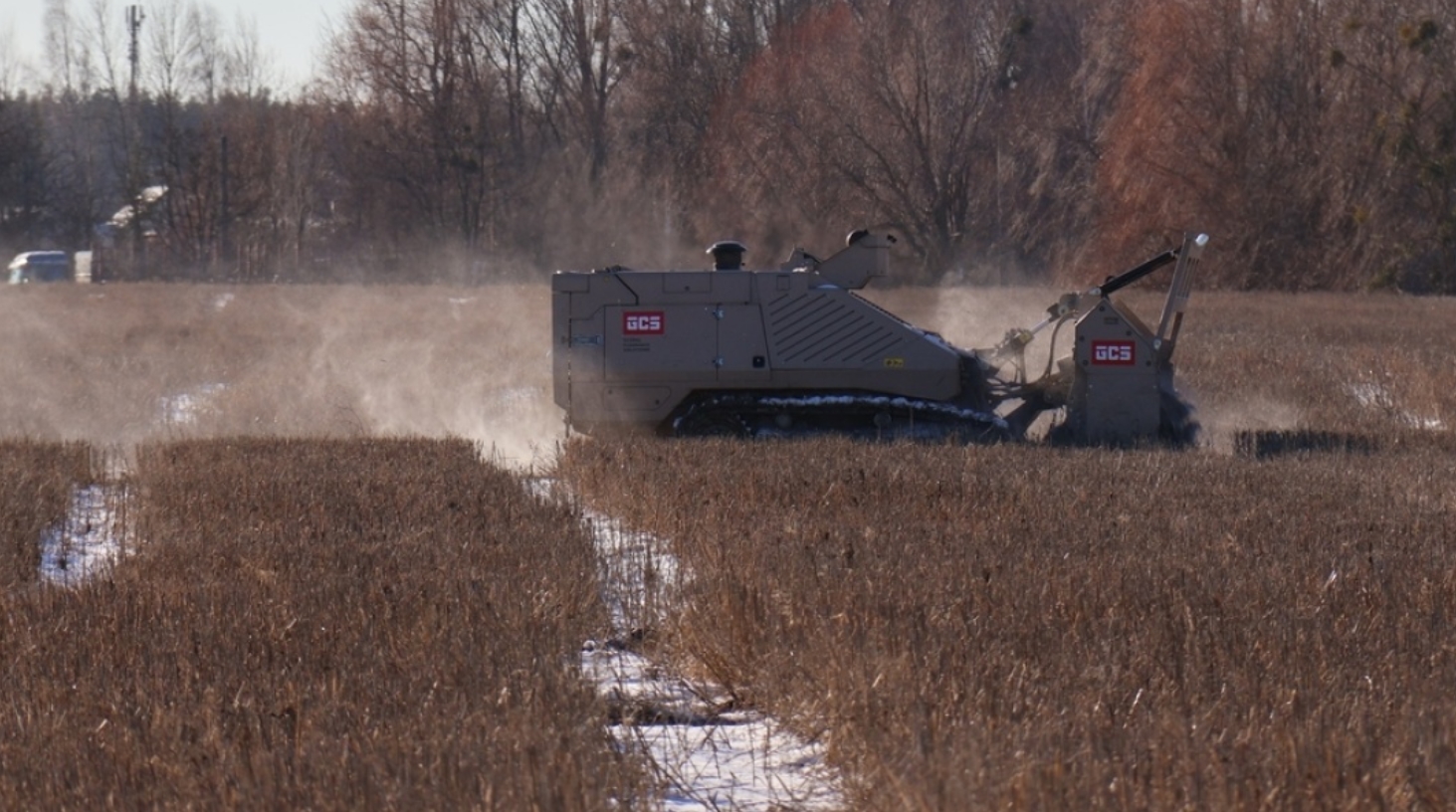 GCS demining machine. December 2024, Ukraine. Source: Ukrinform news agency
